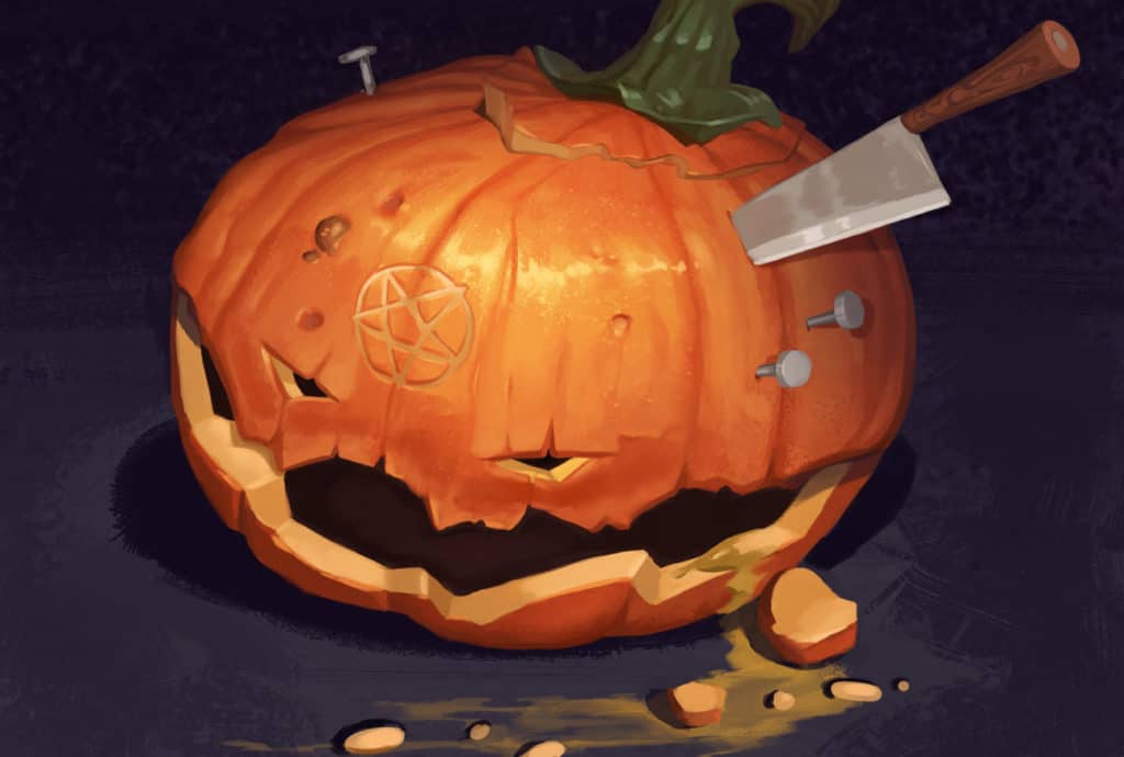 Digital Painting Pumpkin Carving Challenge